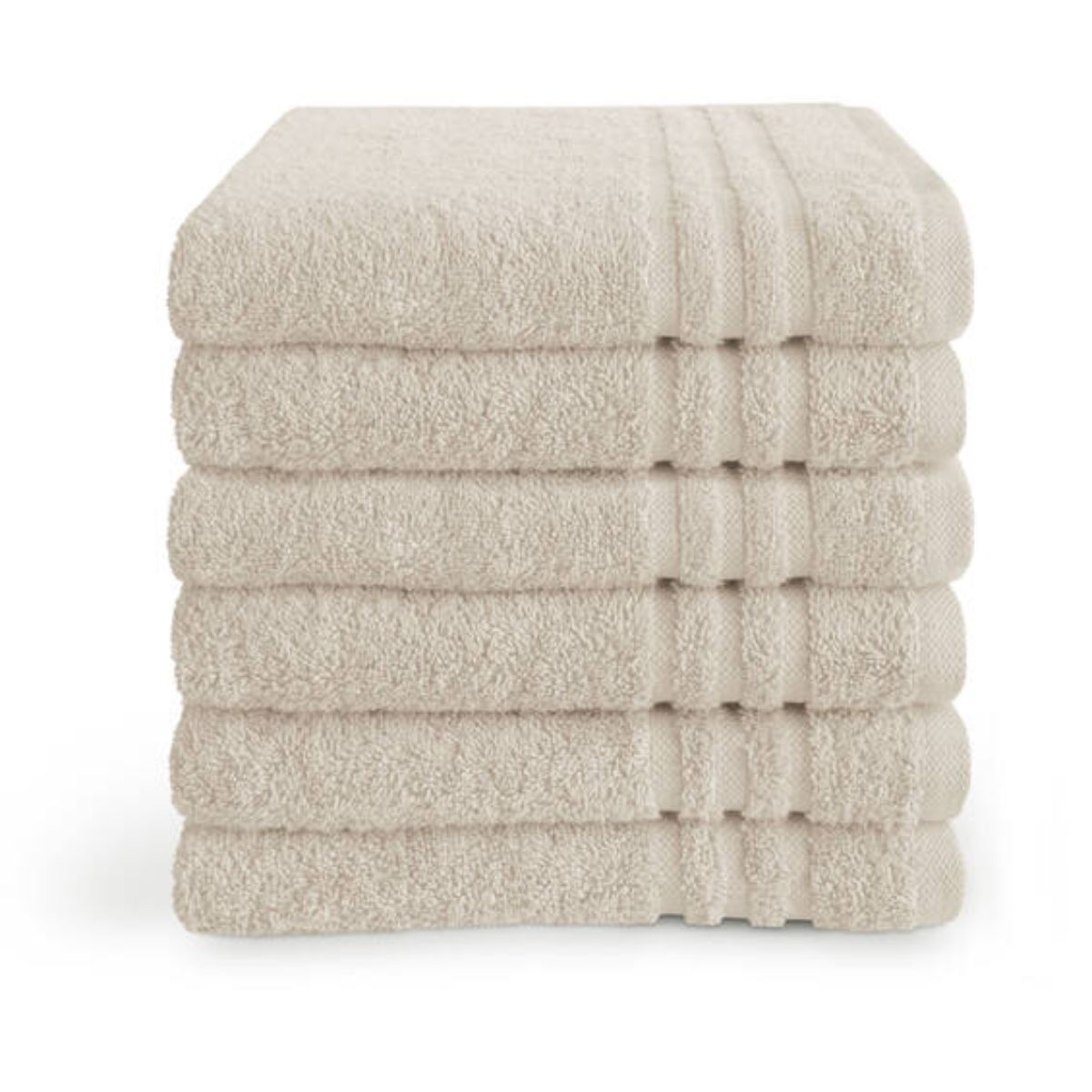 Byrklund Handdoek 50x100 cm 500gram Beige - 6 stuks