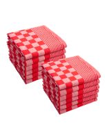 Byrklund Theedoek Clean & Tidy Rood - 12 stuks 