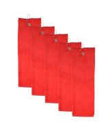 The One Golfhanddoek 450 gram Rood (5 stuks)