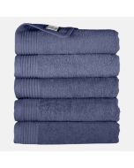 The One Badhanddoek Voordeelpakket 450 gram 70x140 cm Faded Denim (5 stuks) 