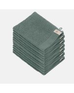 Walra Soft Cotton Washandje 16 x 21 cm 550 gram Legergroen - 12 stuks