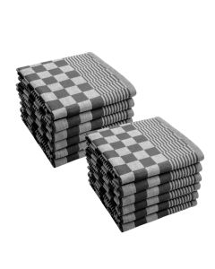 Byrklund Theedoek Clean & Tidy Zwart - 12 stuks