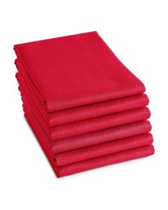DDDDD Theedoek Logo Rood 6 stuks