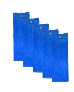 The One Golfhanddoek 450 gram Blauw (5 stuks)