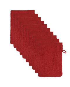 The One Voordeelpakket Washandjes Burgundy - 10 stuks