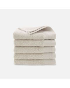 Walra Soft Cotton Handdoeken 50 x 100 cm - 550 gr/m² - Kiezel Grijs - 5 stuks