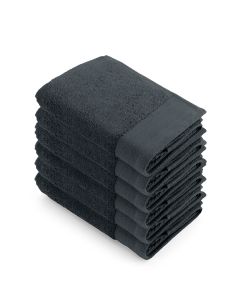 Walra Soft Cotton Voordeelpakket Baddoek 60x110 Antracite - 6 stuks