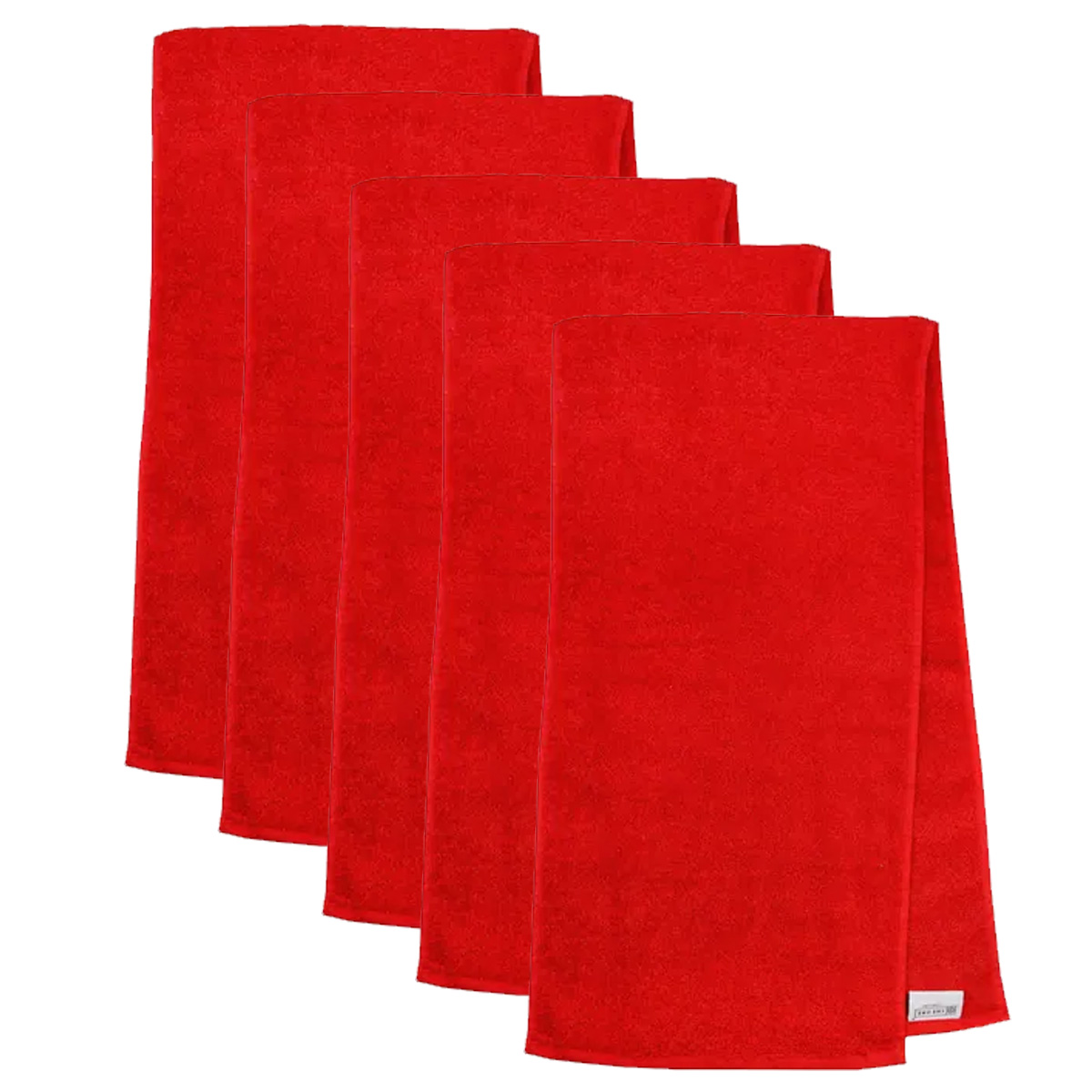 The One Sporthanddoek 30x130 cm 450 gram Rood (5 stuks)