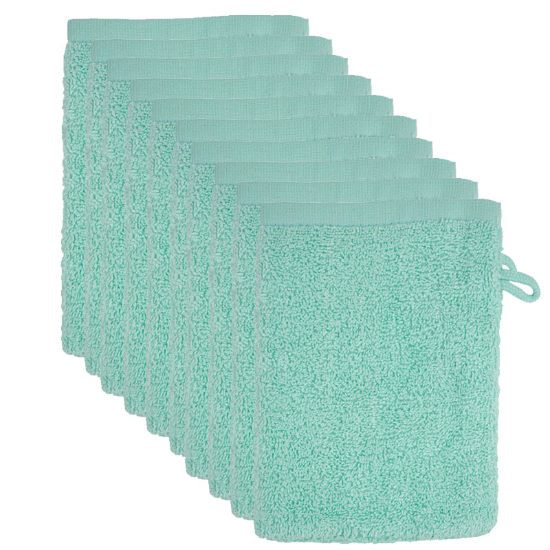 The One Voordeelpakket Washandjes Mint - 10 stuks