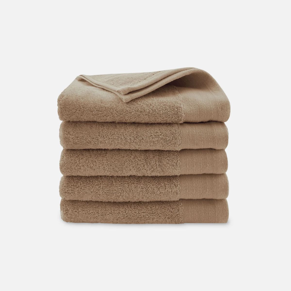 Walra Soft Cotton Handdoek 50 x 100 cm 550 gram Bruin - 5 stuks