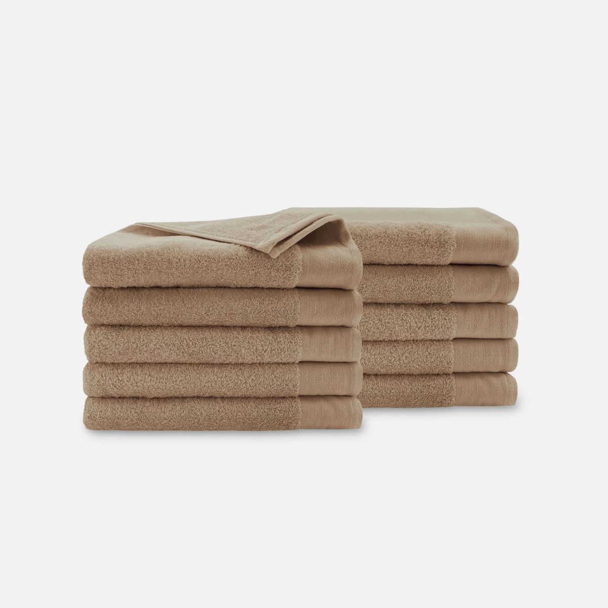 Walra Soft Cotton Handdoek 70 x 140 cm 550 gram Bruin - 10 stuks