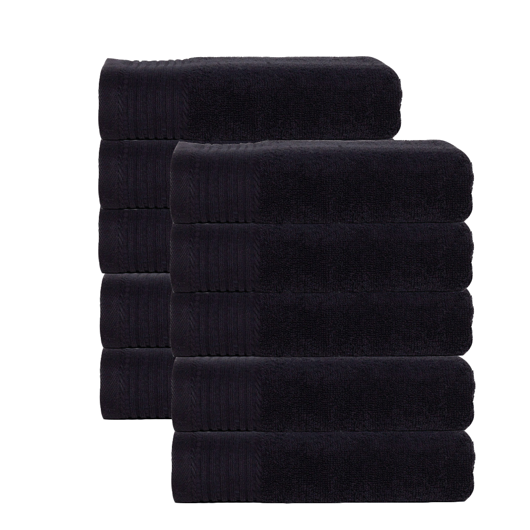The One Towelling The One handdoek 50x100 Black 10 stuks